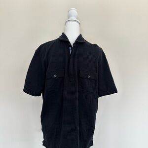 Tommy Bahama Men’s Black Striped Casual Shirt